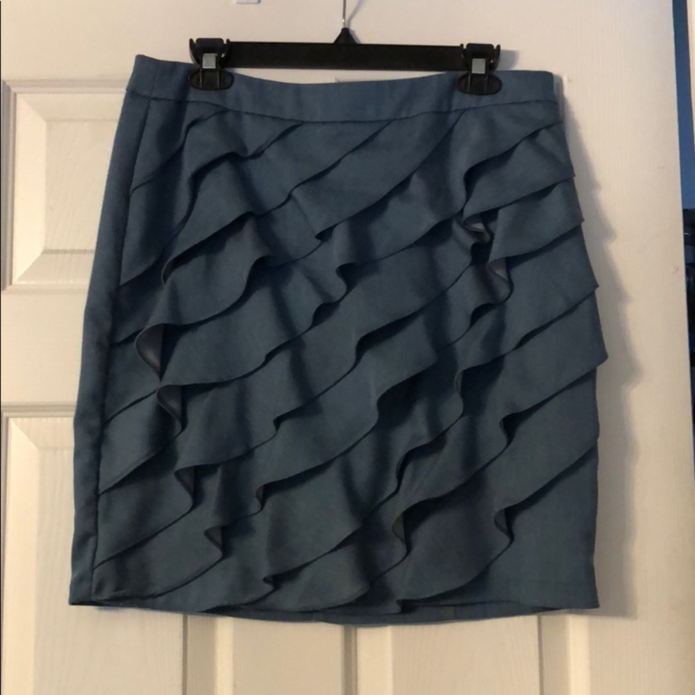 NY&Co denim-blue colored skirt